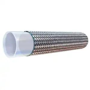 Smooth Bore Stainless Steel Braided PTFE Hose | #20Z-STW