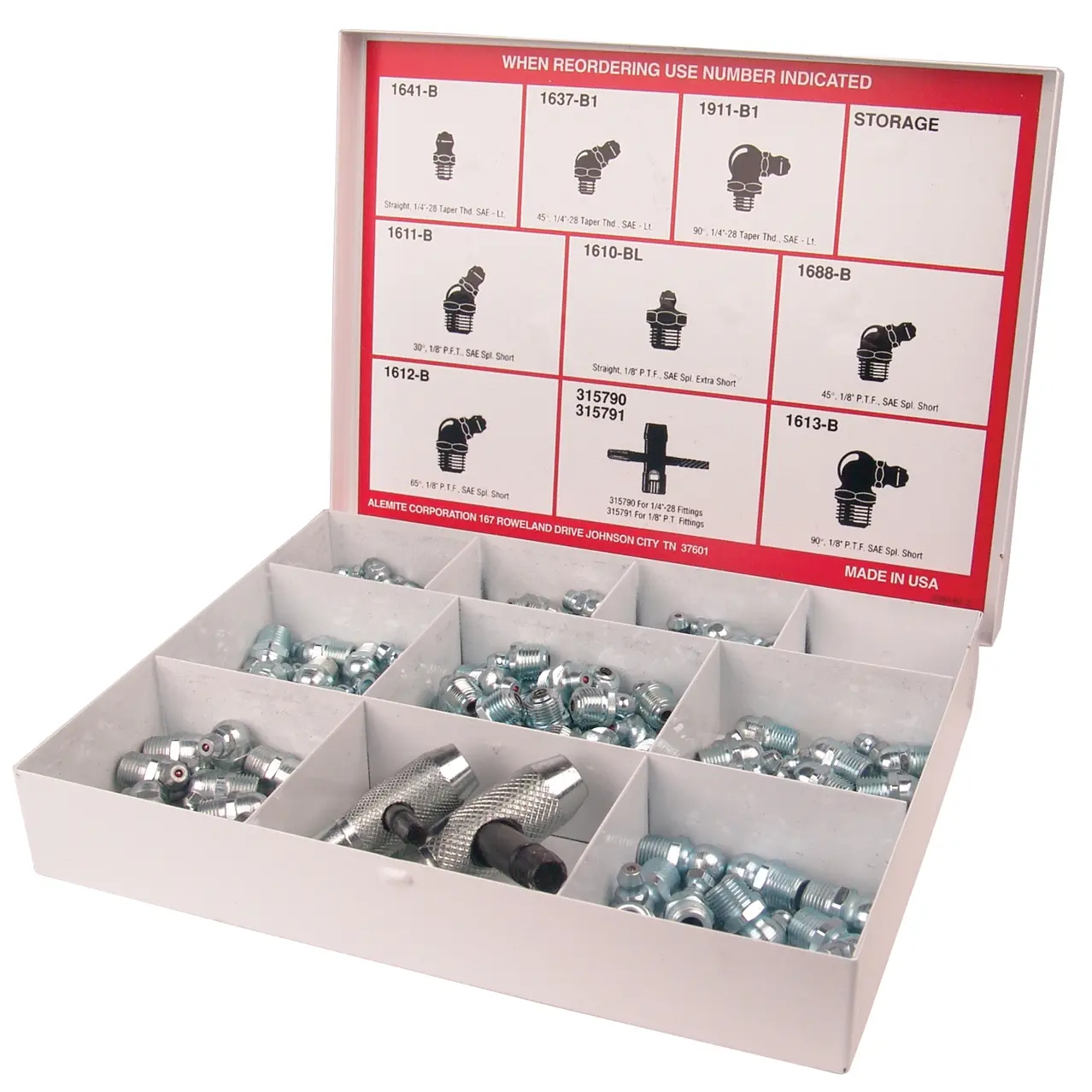 Alemite 2364-1 All-Purpose Fitting Assortment