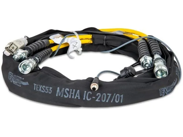 CH720EC, 20 ft., Twin Hose with Sheath and Electric cable for ZE64 Cutter Pump