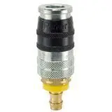 Twist On - Off Air Flow, ISO 4414 Venting, Air Hose Quick Coupling (pneumatic) Industrial Interchange I  EZ-371-6PL