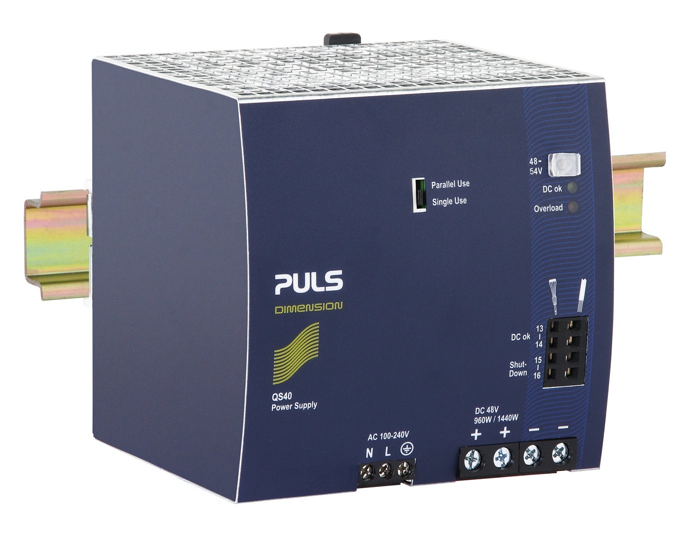 DIN-rail power supplies for 1-phase systems 24V, 40A I QS40.481