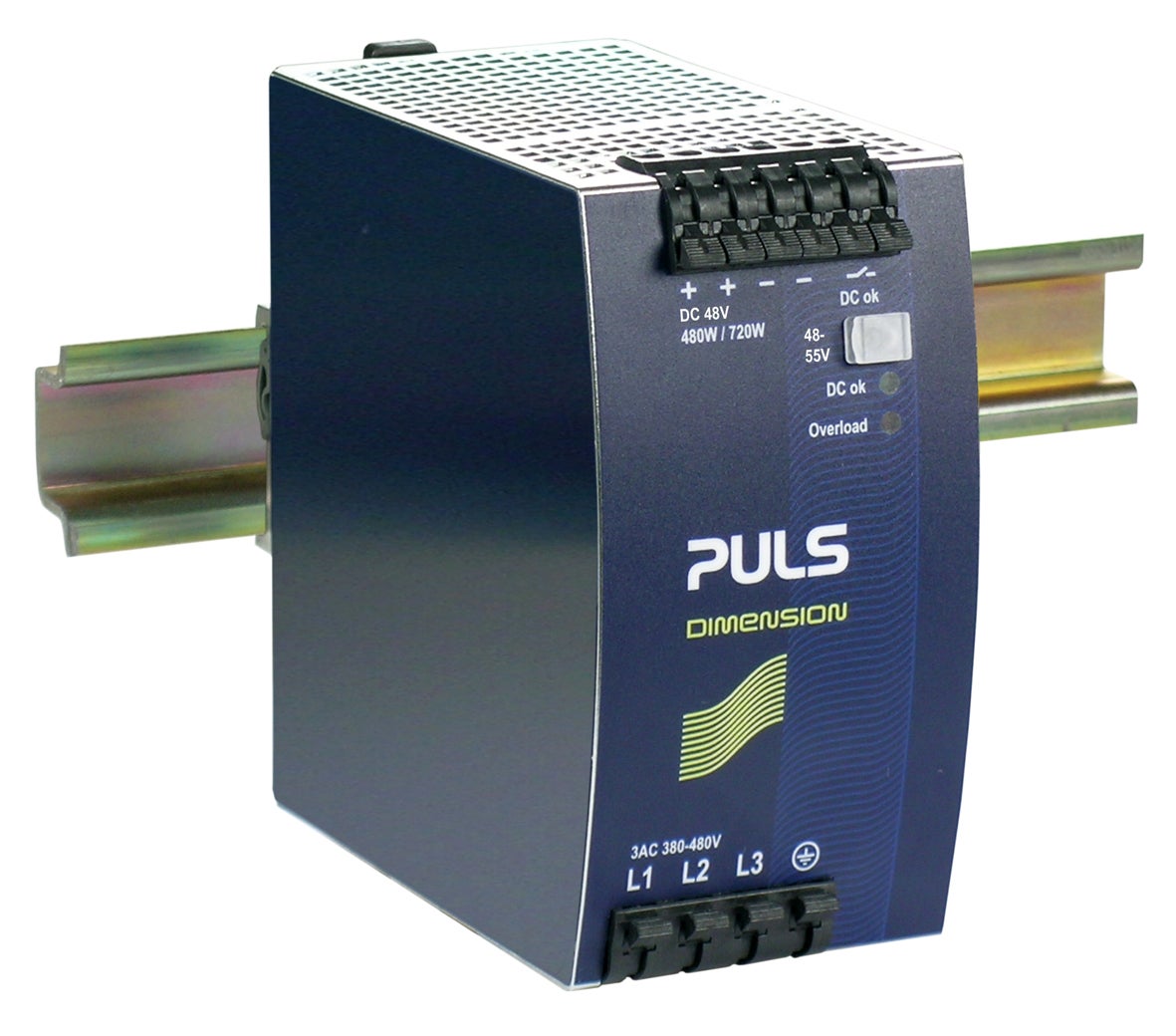 DIN-rail power supplies for 3-phase system 36V, 13.3A I QT20.481