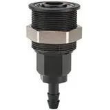 Thermoplastic (Acetal and Stainless) Quick Couplings, NPT / Hose Barb / Panel Mount, up to 145 psi I S2-APV-04-HB