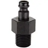 Thermoplastic (Acetal and Stainless) Quick Couplings, NPT / Hose Barb / Panel Mount, up to 145 psi I  S6-ANS-06-MP