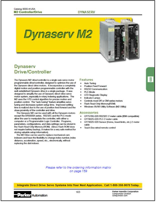 Parker M2 Controller/Drive Catalog