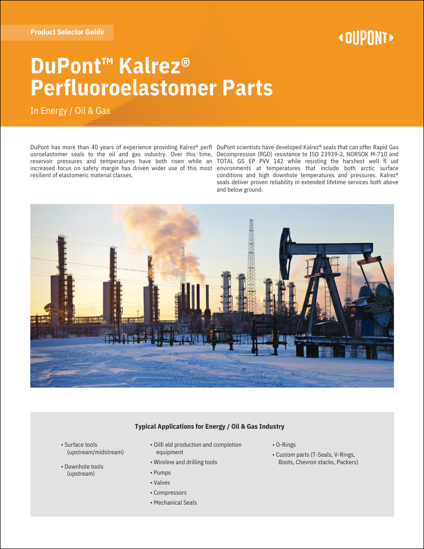 Perfluoroelastomer Parts for the Energy Industry Thumbnail