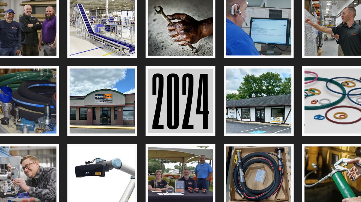 Photo collage of pictures from 2024 events