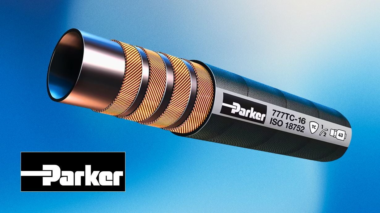 777 Globalcore hose graphic with Parker logo