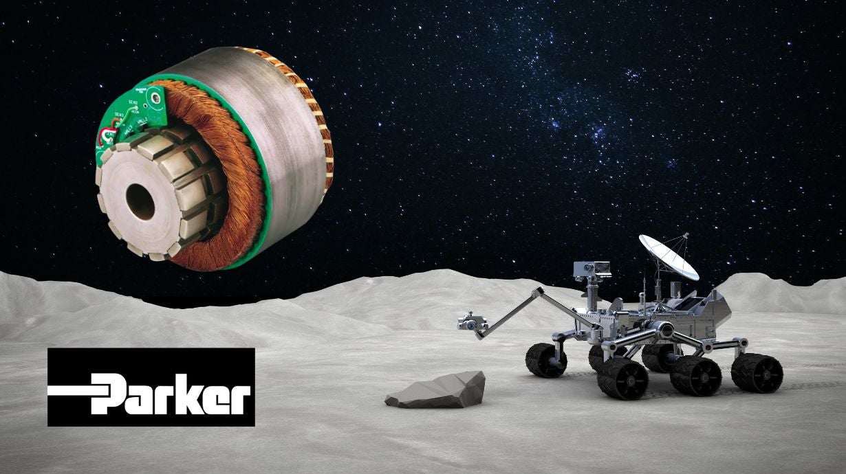 Space rover with frameless motor