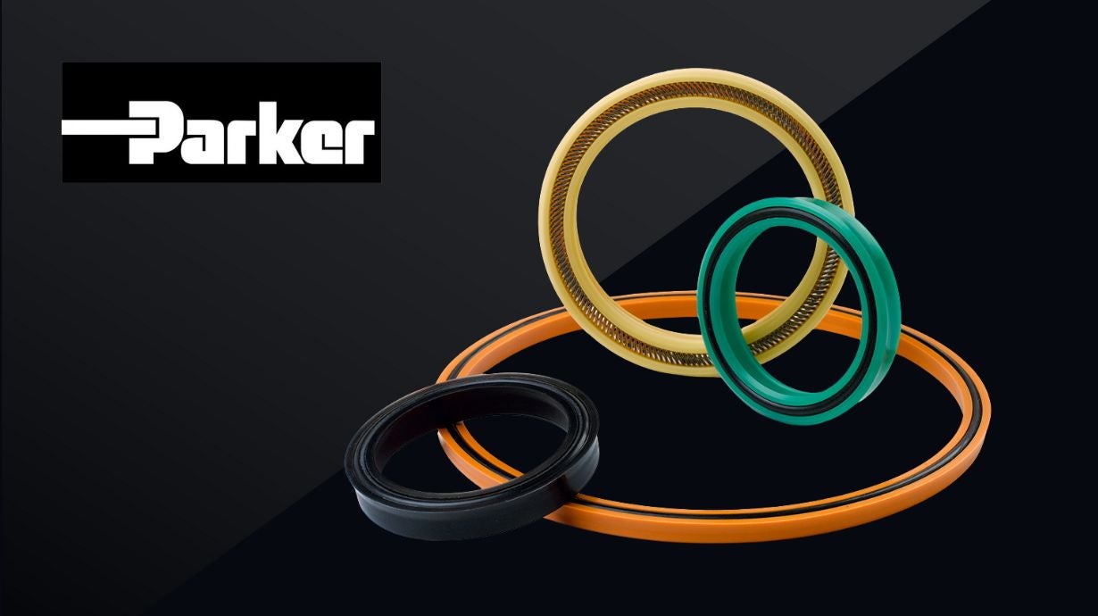 Parker Seals on a black background