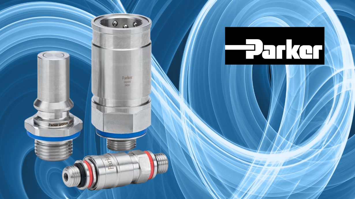 Flat Face Hydraulic, Liquid Cooling Universal Quick Disconnect Couplings - UQD Series from Parker