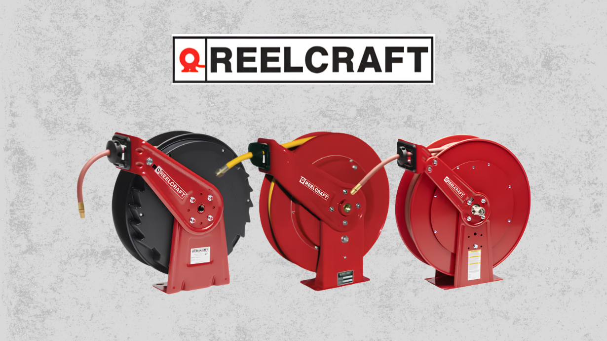 Reelcraft hose reels for industrial applications