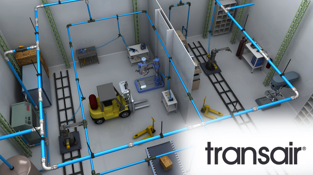 Transair Piping System Diagram with Logo