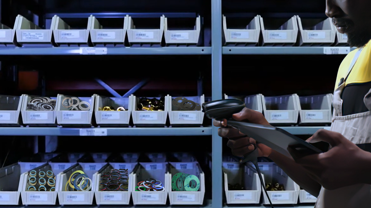 Vendor managed inventory for industrial seals